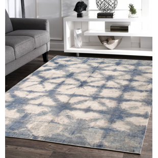 PASARGAD Shibori Viscose Geometric Rug