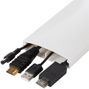NEWTON SUPPLY 80in Cord Hider - Five 16-Inch Cord Covers for Wires on Wall - Cable Management Kit for Mounted TV or Computer Cables by Simple Cord