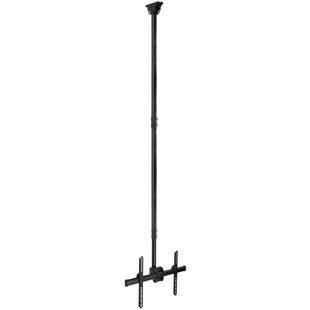 Mount-It Height Adjustable Extra Long Ceiling TV Mount Bracket | 10 Feet Long | For 40 - 70 in. TVs