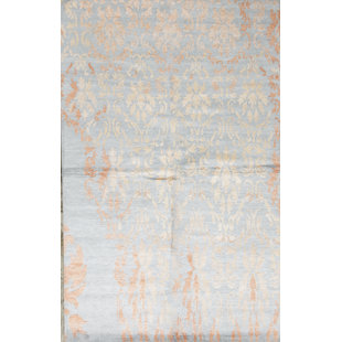 BOKARA RUG CO., INC. Hand-Knotted High-Quality Blue and Rust Area Rug