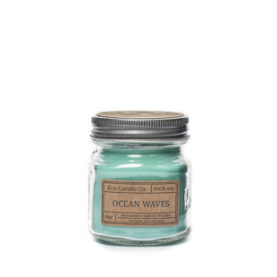 ECO CANDLE CO Ocean Waves Soy Mason Scented Jar Candle