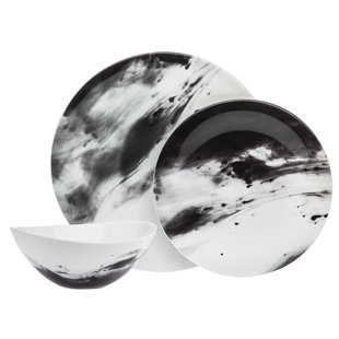 RICCI ARGENTIERI Felice 3 Piece Porcelain China Dinnerware Set