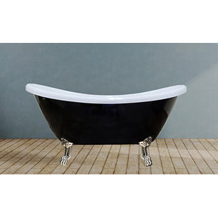 CASTELLOUSA Daphne 59" x 30" Freestanding Soaking Acrylic Bathtub