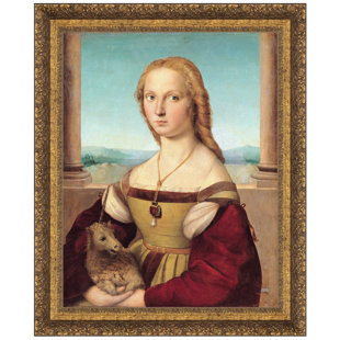 VAULT W ARTWORK " Young Woman With Unicorn, 1506 " by Raphael
