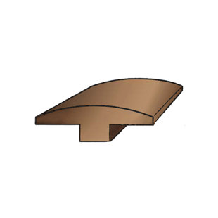 FOREST VALLEY FLOORING Vinyl T-Molding in Brown