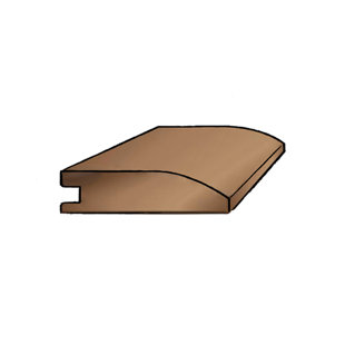 FOREST VALLEY FLOORING Vinyl Overlap Reducer in Brown