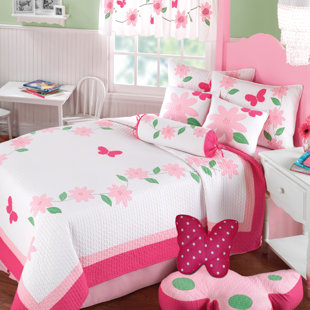 GREENLAND HOME FASHIONS Papillon Reversible Quilt Set