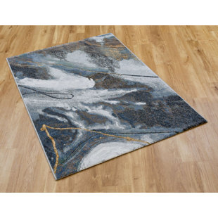 WILLISTON FORGE Teppich Rushden in Dunkelblau