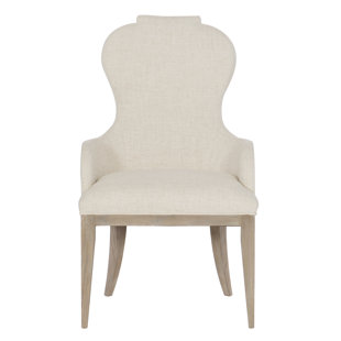 BERNHARDT Santa Barbara Upholstered Arm Chair in Ivory