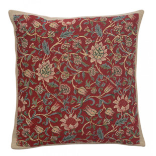 CHARLOTTE HOME FURNISHINGS Floral Cotton Blend Pillow Cover
