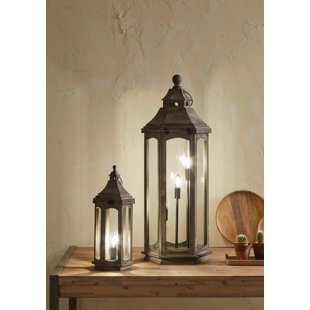 LANGLEY STREET Mateo 95cm Brown Floor Lantern