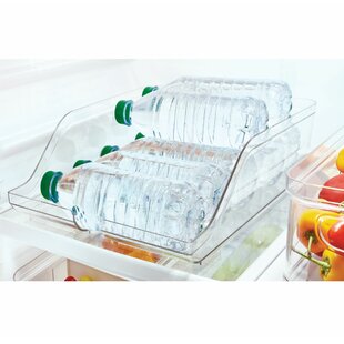 iDesign Crisp Plastic Refrigerator and Pantry Soda Bin, Clear