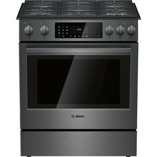 BOSCH 800 Series 30" 4.8 cu ft. Slide-in Gas Range with 18k BTU Burner