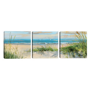 HOUSE OF HAMPTON 'Catching the Wind Ii' Painting Multi-Piece Image on Wapped Canvas