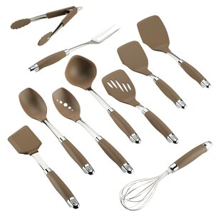 Anolon Tools and Gadgets SureGrip Nylon Nonstick Kitchen / Cooking Utensil Set, 10 Piece