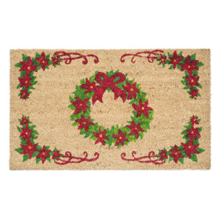 GEO CRAFTS, INC Floral Outdoor Doormat