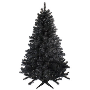 NORTHLIGHT SEASONAL Black Colorado Spruce Artificial Halloween Tree - Unlit