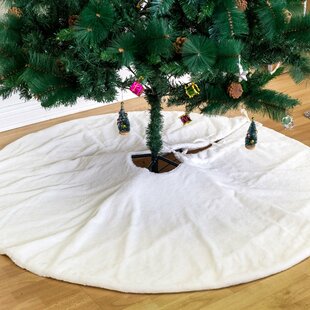 ETTA AVENUE™ Rumi Solid Color Faux Fur Tree Skirt