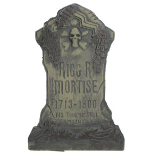 NORTHLIGHT SEASONAL 28.5" Rigg R Mortise Halloween Tombstone Yard Decoration