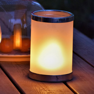 HOOGALIFE 7.8" Battery Powered Integrated LED Outdoor Table Lamp