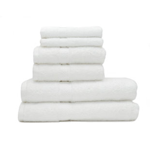 RIFZ KPS Soft 6 Piece 100% Cotton Bath Towel Set (Set of 6)