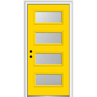 VERONA HOME DESIGN Spotlight 80'' Steel Front Entry Doors