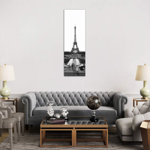 ETTA AVENUE Jardins Du Trocadero, Pont D'Iena & Eiffel Tower, Paris, Ile-De-France, France - No Frame Print on Canvas