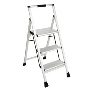WFX UTILITY™ Neosho 3 Steps Aluminum Step Stool with 225 lb. Load Capacity