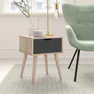 HYKKON Caroline Side Table with Storage