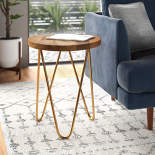 SIMPLI HOME Patrice Metal and Wood Accent Table