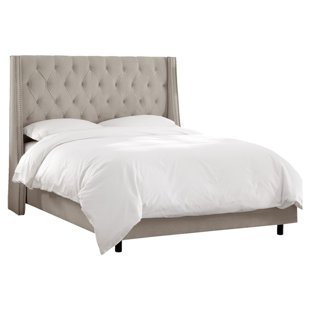 SKYLINE FURNITURE Costella Tufted Upholstered Low Profile Standard Bed