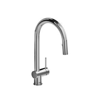 RIOBEL Azure Pull-Down Kitchen Faucet With C-Spout