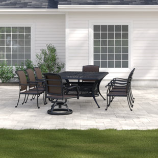 SOL 72 OUTDOOR™ Harland 8 - Person Rectangular Outdoor Dining Set