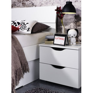RAUCH Alvara 2 Drawer Bedside Table