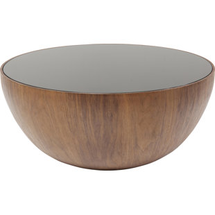 KARE DESIGN Coffee Table Tear Drops Walnut Ø80cm