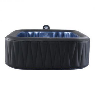 MSPA USA Delight Tekapo 110 Volt 6 - Person 132 - Jet Square Inflatable Hot Tub in Charcoal Gray