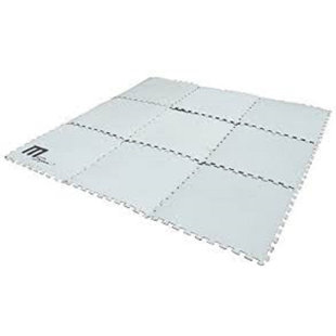 MSPA USA Slip Resistant , Antimicrobial Protective Mat in Gray (Set of 9)