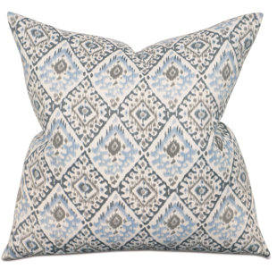 THOM FILICIA HOME COLLECTION BY EASTERN ACCENTS Bodie Tribal Ikat Cotton Throw Pillow Cover & Insert