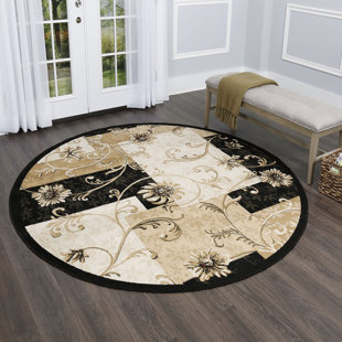 LAUREL FOUNDRY MODERN FARMHOUSE® Gossard Performance Black Rug
