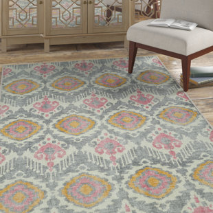 KALEEN Relic Oriental Hand-Knotted Wool Grey Area Rug