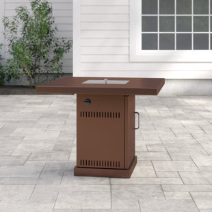 ARLMONT & CO. Roseleaf Steel Propane Fire Pit Table