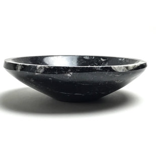 ASTRO GALLERY OF GEMS Stoneware Sleek Decorative Bowl in Black