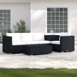 SOL 27 OUTDOOR Aaleeyah 4 Seater Seating Group with Cushions