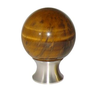 MYTERRA GEMSTONE HARDWARE Tiger Eye Cabinet Knob 1 1/2" Diameter Round Knob