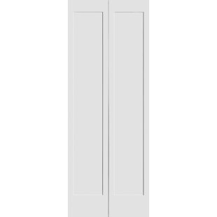 TRIMLITE Primed 1 Panel Shaker Bi-Fold Door