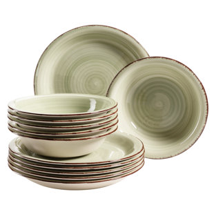 MÄSER Ashburt 12 Piece Stoneware Dinnerware Set - Service for 6