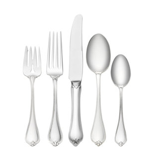 Towle Silversmiths Sterling Silver Old Newbury 5 Piece Flatware Set, Service for 1