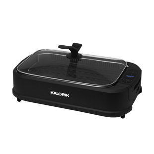 Kalorik® Smokeless Non Stick Electric Grill with Glass Lid