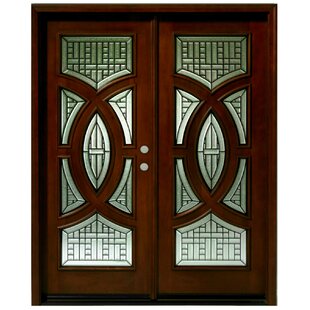 ASIAN PACIFIC PRODUCTS INC. 61.25'' x 78'' Glass Wood Front Entry Doors