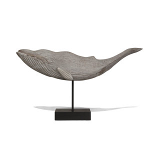 IBOLILI Wood Fin Whale on Stand